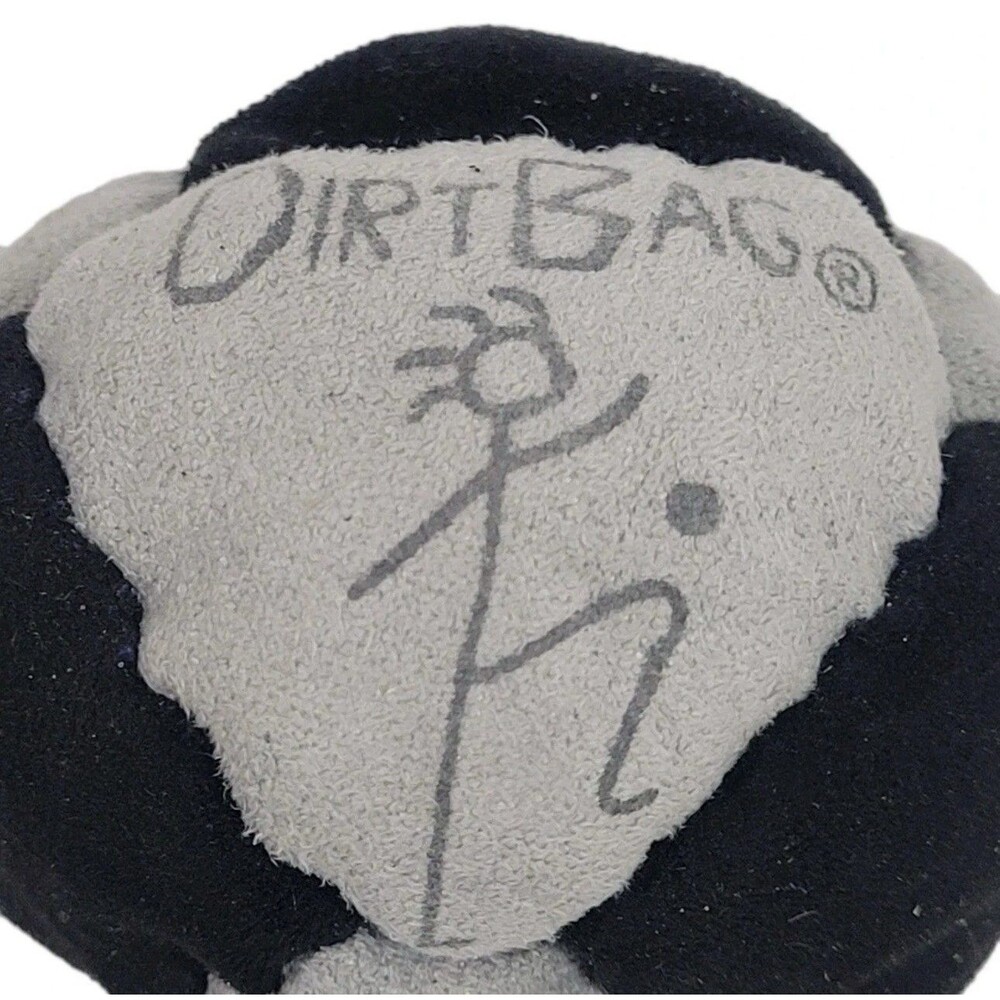 Dirtbag Classic World Footbag Hacky Sack Grey Black 8 Panel Sand Filled NEW